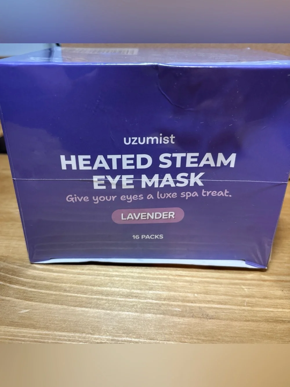 Uzumist Heated Steam Eye Mask- 16pcs Self Heating Lavender (NIB)